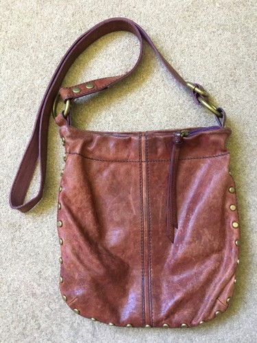 Vintage fossil leather cross - vintage,