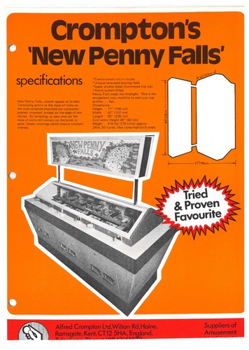 New penny falls crompton - penny, crompton's