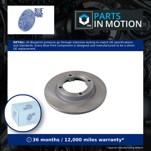 Brake discs pair solid fits - solid,