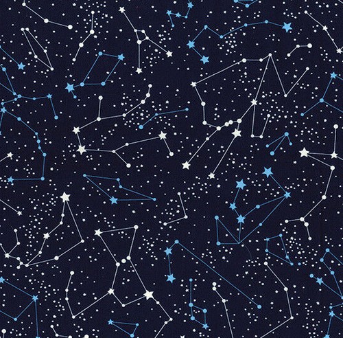 Cotton fabric navy blue - cotton,