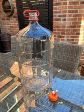 Carboy Demijohn large 5 gallon/22 litres vintage glass bottle for beer/wine Used