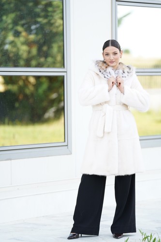 Luxury mink fur coat women - ,