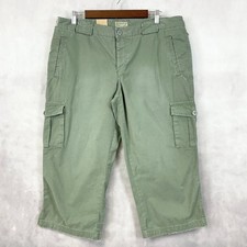 Vintage AEO Womens Cargo Capri Pants 14 Y2K Utility Military Street Gorpcore