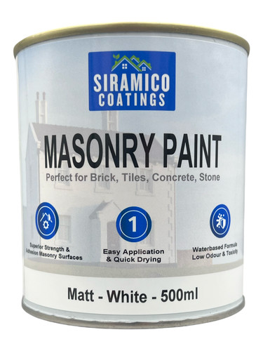 Masonry paint smooth white - masonry, |