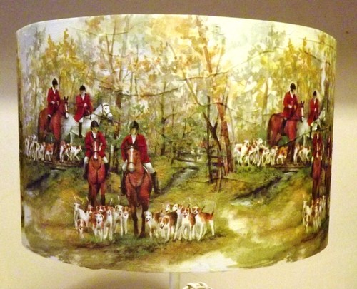 Hunting lampshade horse riding - lampshade,