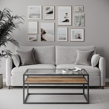 Glass Display Top Coffee Table