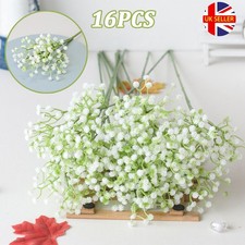 16Pc Artificial Gypsophila Flowers Fake Baby's Breath Silk Bouquet Wedding Decor