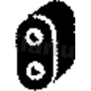 Klarius exhaust rubber mount - klarius,