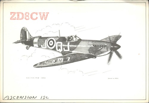 Ham radio qsl qso - ham, zd8cw