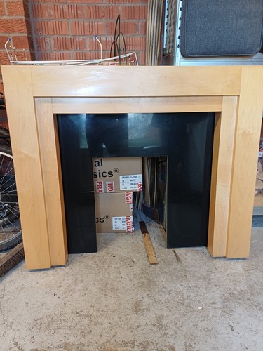 Fire surround granite and pine - surround,