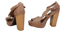 HM Heels Sandals Beige