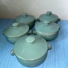 Two Denby Manor Green Lidded