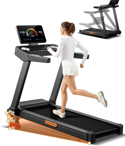 Foldable treadmill 14km - foldable,