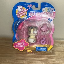 Zhu Zhu Babies Sukki Baby Includes Blanket & 3 Accessories NEW FREE SHIPPING