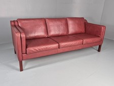 Vintage 3 Seat Sofa Red