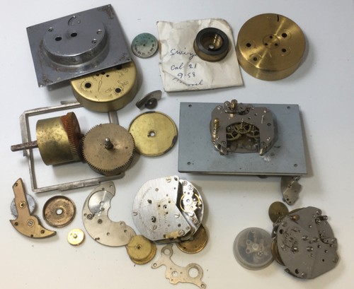 Vintage alarm clock parts - clock,
