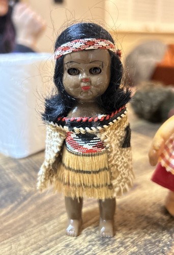 Vintage maori native doll baby - native,