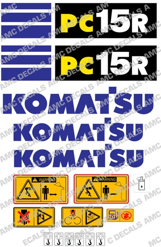 Komatsu pc15r digger decal - komatsu,