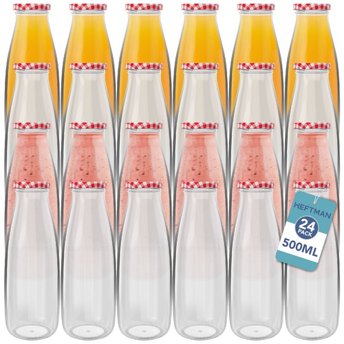 Heftman glass milk - milk, bottles