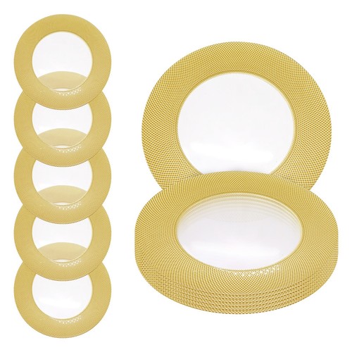 Glass charger plates - charger, round