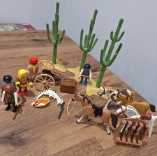 Playmobil Western Bundle Figures Horses Cactus