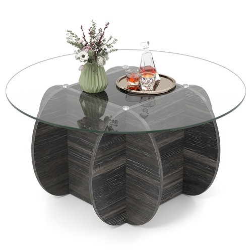 Costway 89cm round coffee - costway,