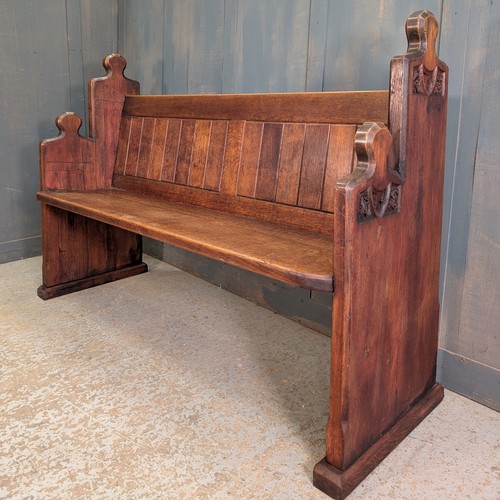 Carved end vintage oak choir - vintage,