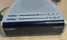 Pure Siesta DAB FM Bedside Alarm Clock Radio with Power Cable Working