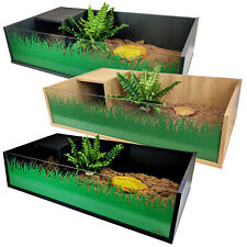 Vivexotic Tortoise Table Black Grey Oak Vivarium Cabinet Durable Easy Assemble