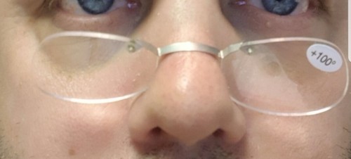 New pince nez armless nose - new,