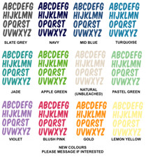 FABRIC LETTERS IRON ON