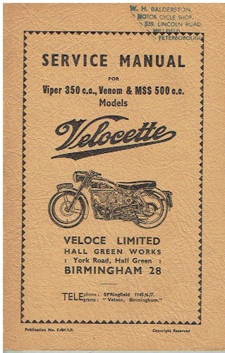 Velocette 350cc viper - velocette,