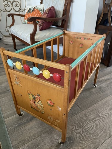 Vintage doll crib - vintage,
