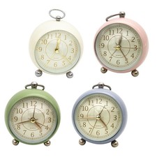 Non-ticking Silent Quartz Analog Retro Vintage Bedside Bell Alarm Clock With