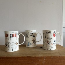 Dunoon Doodles Mugs x 3 by