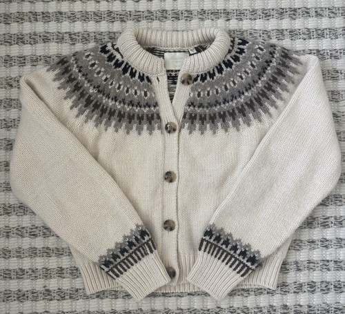 Doen cream fair isle wool - fair,