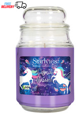 Starlytes 18oz Classic Large Glass Jar Scented Fragranced Candle 125 Hours Burn