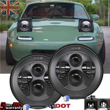 Black Pair 7'' LED Headlights