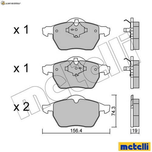 Brake pad set disc - pad,