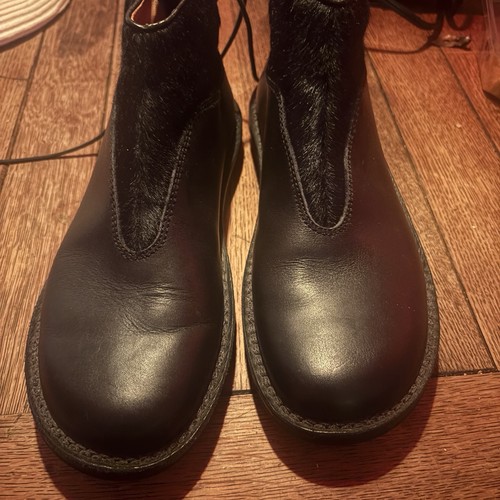Trippen black leather ankle - leather,