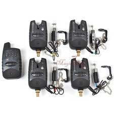 MAGIC3ORG Carp Fishing Bite Alarms Receiver Wireless Kit Hangers Swingers
