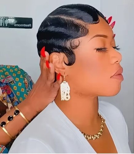 Short finger wave - wave, wig