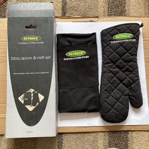 Outback bbq apron mitt set - outback,
