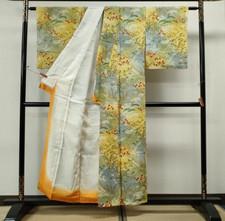 Japanese Komon Kimono Silk