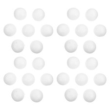  100 Pcs Polystyrene Shapes White Balls Foam Spheres for Creative Crafts
