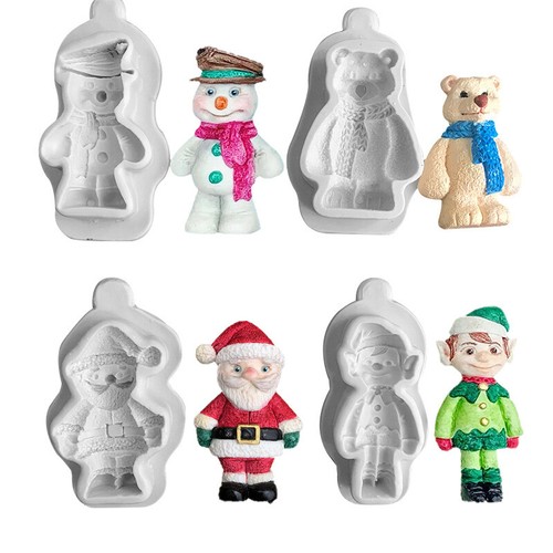 Santa elk bear elf - santa,
