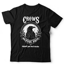 Goth Tshirt Crows Before Bros Unisex Gothic Halloween Support Your Local Murder