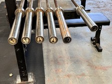 Wolverson Olympic barbell 20kg 7ft Strength Lifting Gym Black Chrome