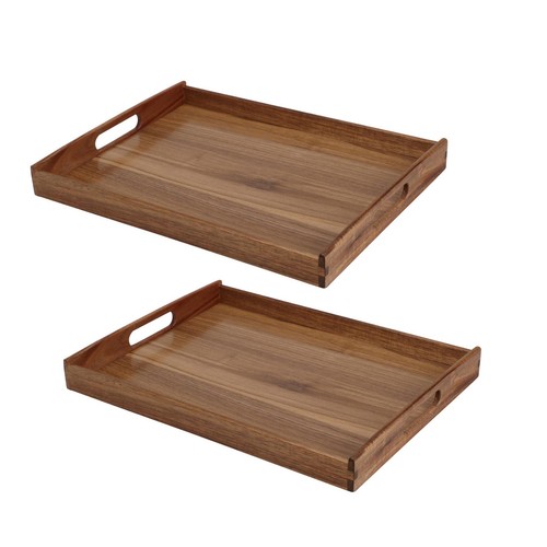 Set acacia wood serving - of, 2