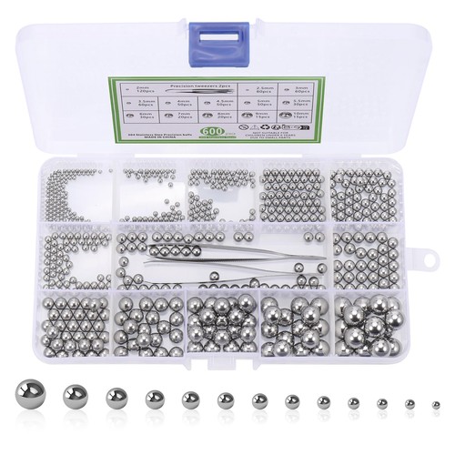 600pcs ball bearings stainless - 600pcs,